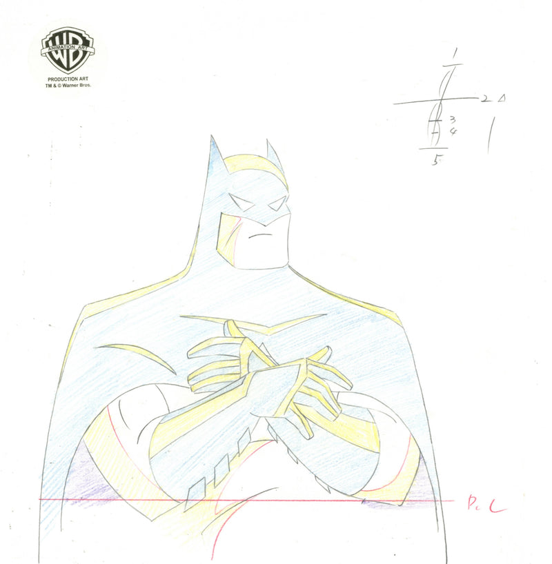 Batman The Animated Series Original Production Drawing: Batman