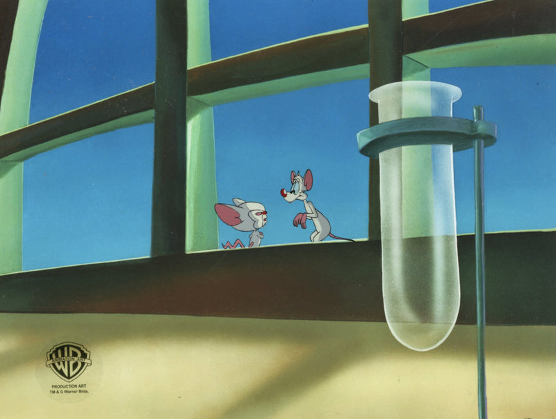 Pinky And The Brain Original Production Cel: Pinky, Brain