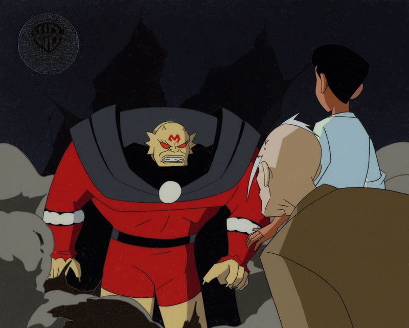 The New Batman Adventures Original Production Cel on Original Background: Etrigan, Tim Drake, Jason Blood