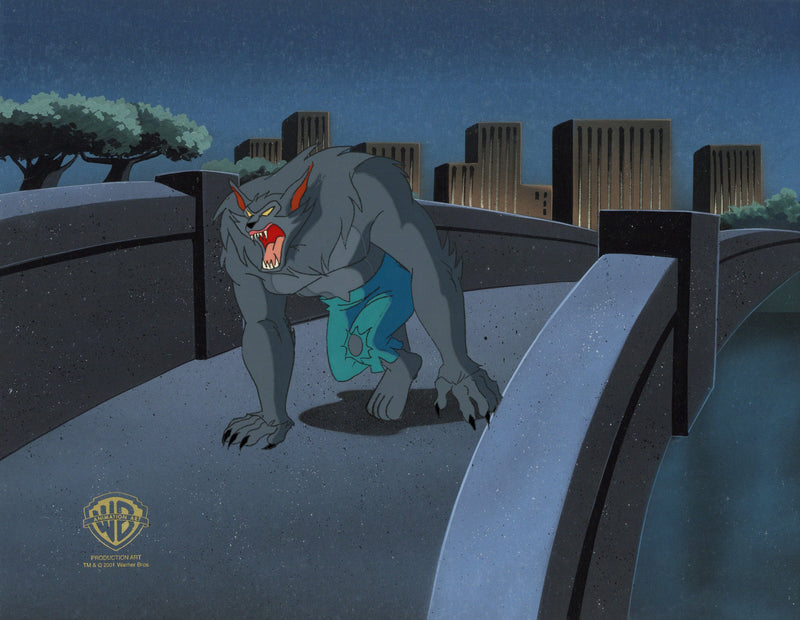 Batman The Animated Series Original Production Cel on Original Background: Anthony Romulus