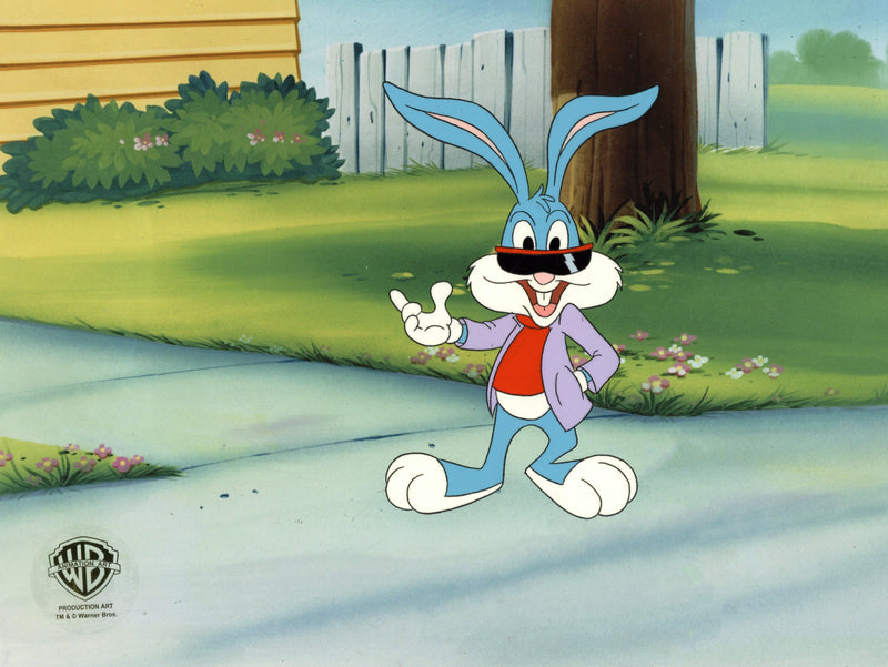 Tiny Toons Original Production Cel with Matching Drawing: Buster Bunny