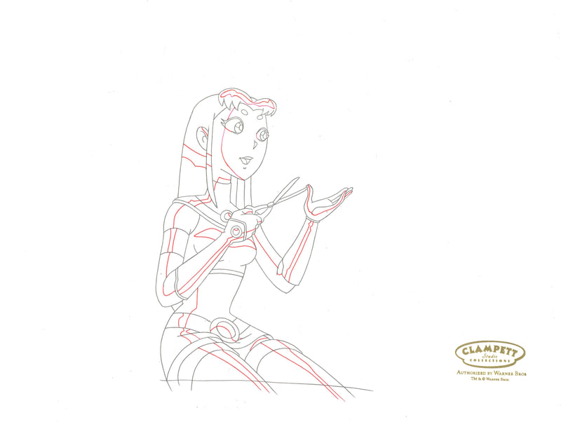 Teen Titans Original Production Drawing: Starfire