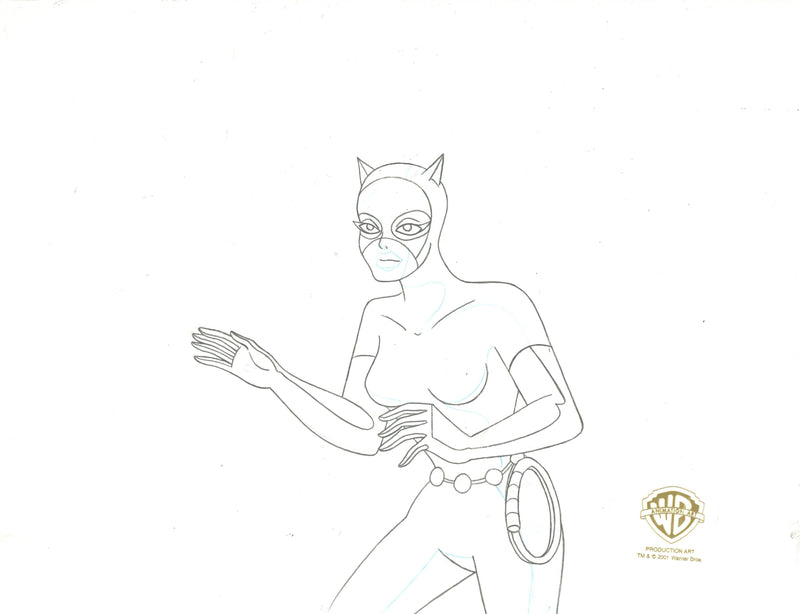 Batman The Animated Series Original Production Drawing: Catwoman