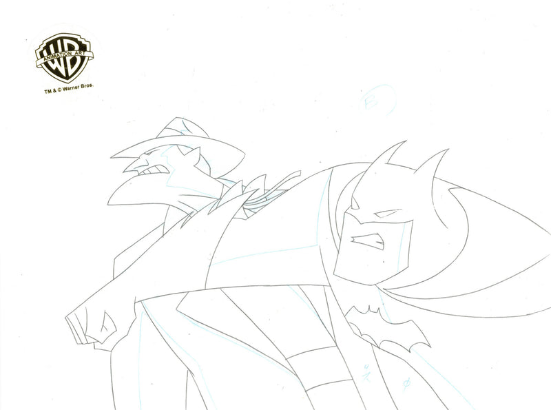 The New Batman Adventures Original Production Drawing: Joker, Batman