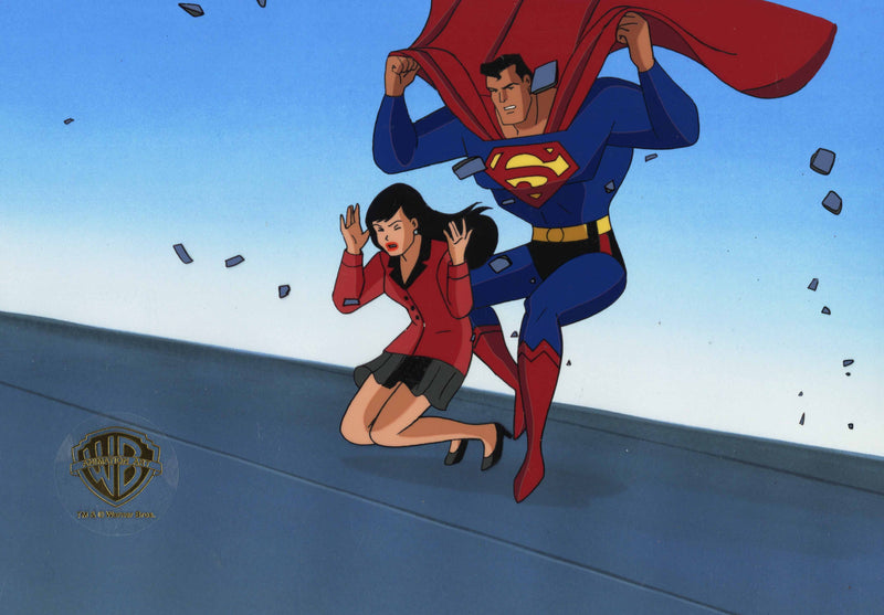 Superman The Animated Series Original Production Cel: Superman, Lois