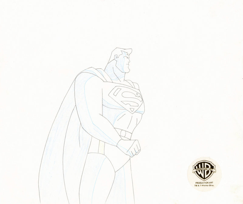 Superman The Animated Series Original Production Drawing: Superman