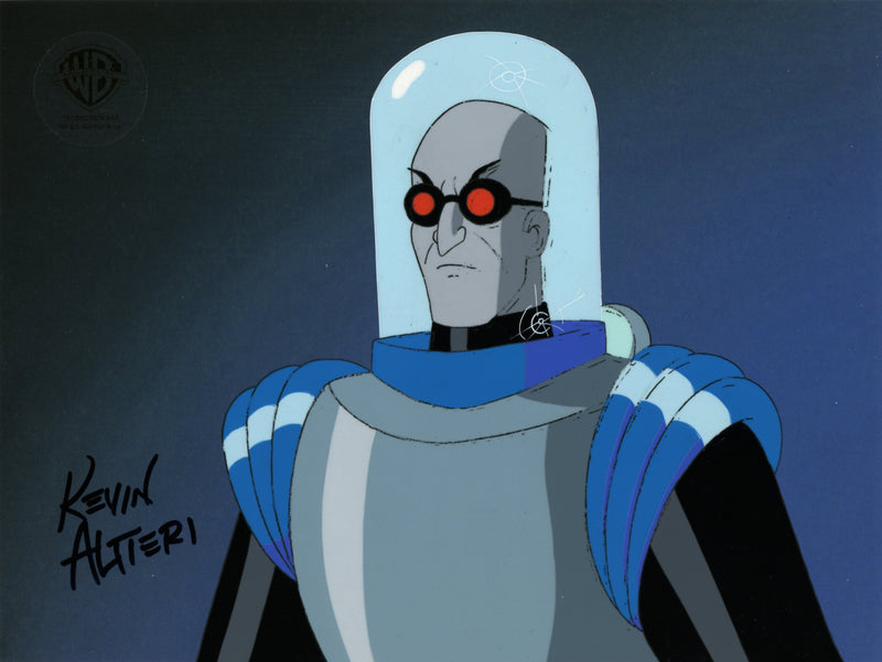 Batman The Animated Series Original Production Cel Signed by Kevin Altieri: Mr. Freeze