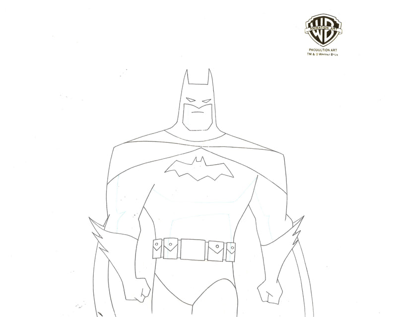 The New Batman Adventures Original Production Drawing: Batman