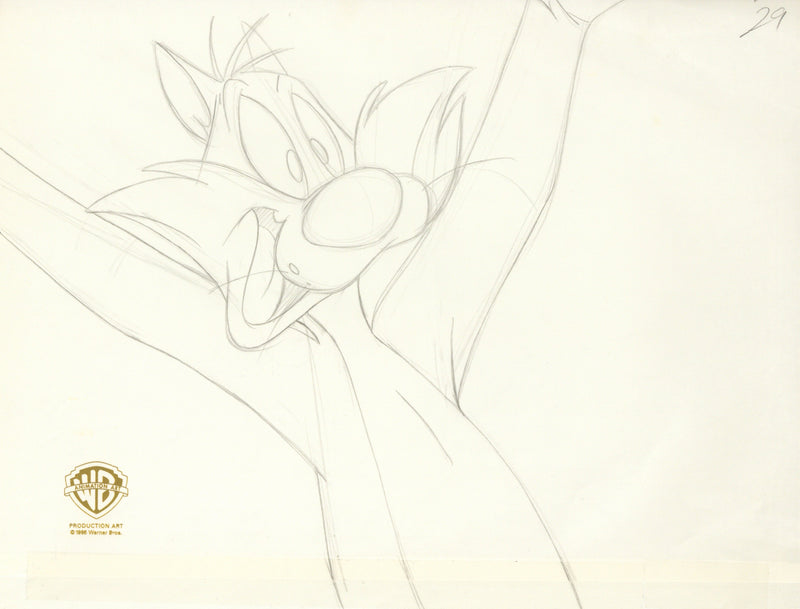 McDonalds Commercial "Michael Jordan McBacon Deluxe" Original Production Drawing: Sylvester