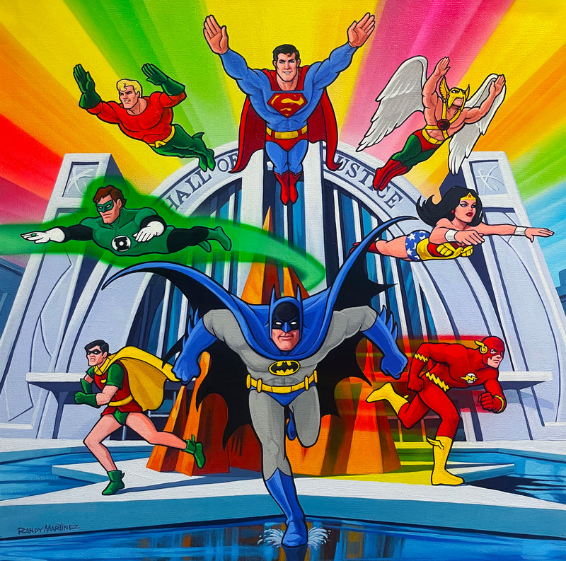 Randy Martinez Original Painting: Super Friends