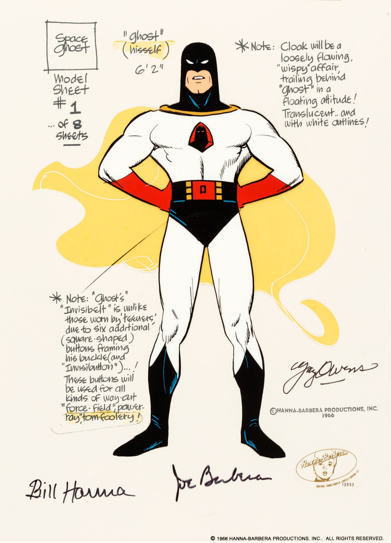 Space Ghost Model Sheet