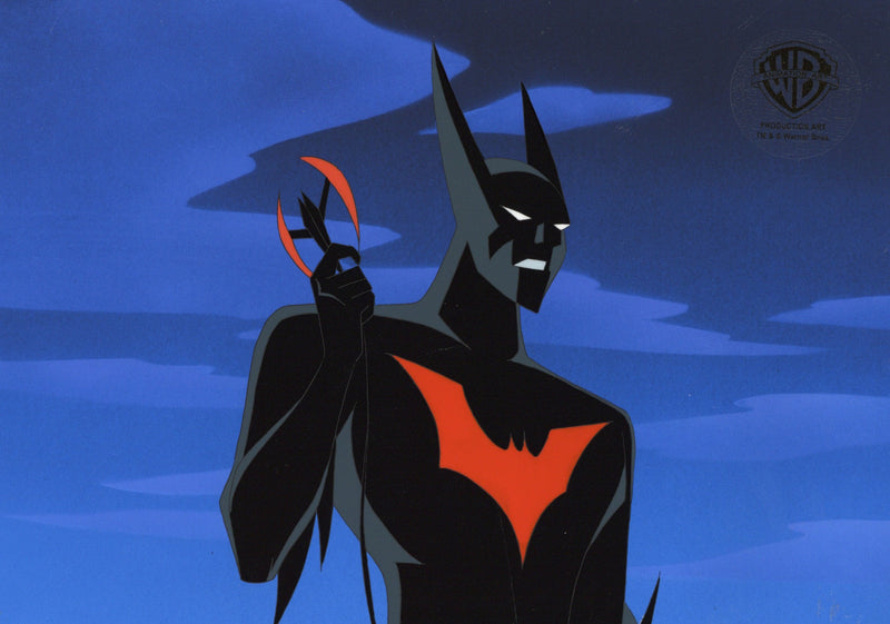 Batman Beyond Original Production Cel with Matching Drawing: Batman