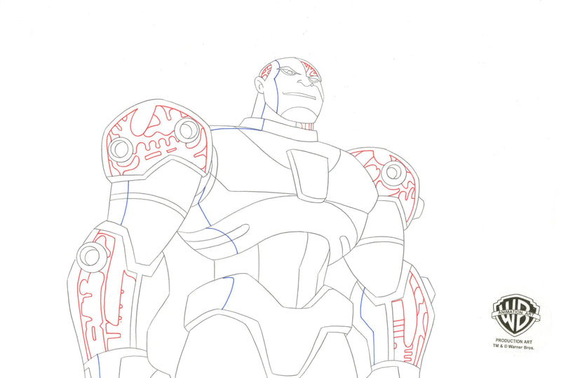 Teen Titans Original Production Drawing: Cyborg