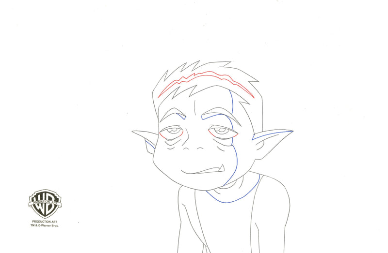 Teen Titans Original Production Drawing: Beast Boy