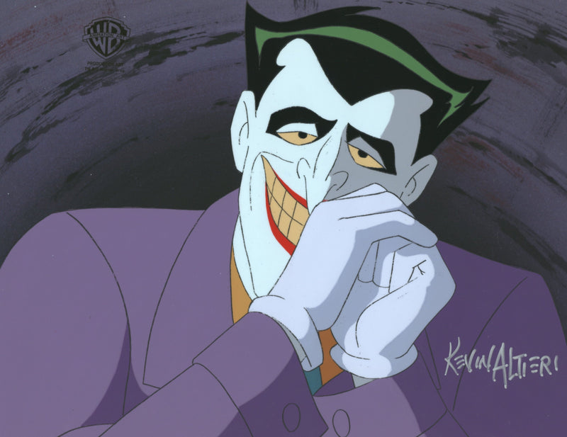 Batman The Animated Series Original Production Cel Signed By Kevin Altieri: Joker