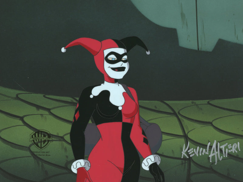 Batman The Animated Series Original Production Cel Signed By Kevin Altieri: Harley