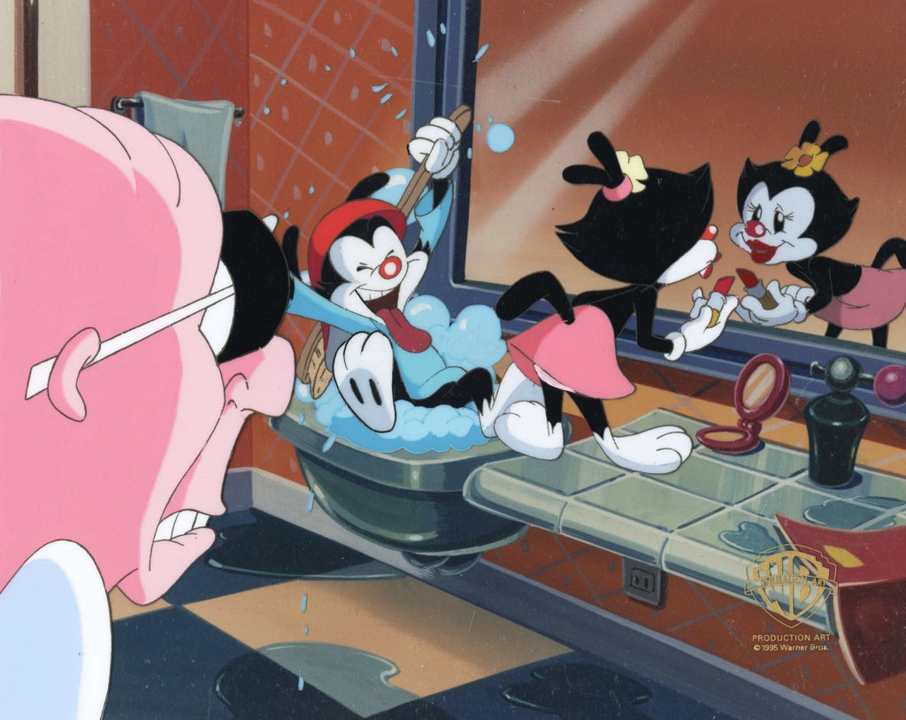 Animaniacs Original Production Cel: Wakko, Dot, Dr. Scratchansniff - Choice Fine Art