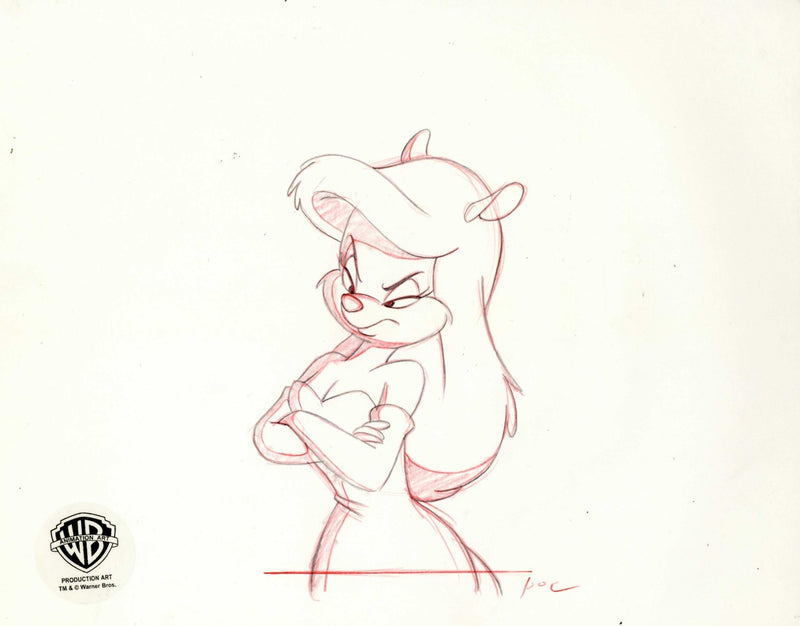 Animaniacs Original Production Cel with Matching Drawing: Minerva - Choice Fine Art