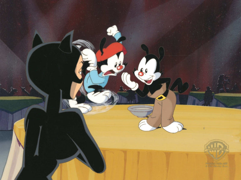 Animaniacs Original Production Cel: Yakko, Wakko, and Catwoman - Choice Fine Art