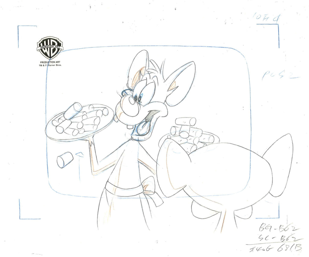 Animaniacs Original Production Drawing: Pinky And Brain - Choice Fine Art