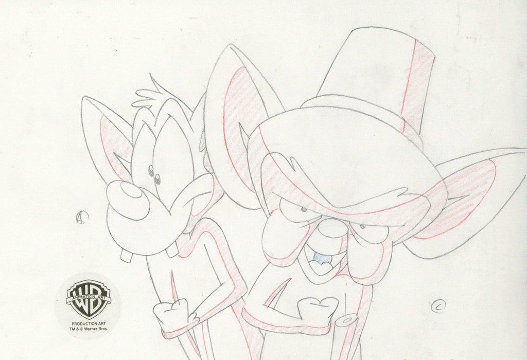 Animaniacs Original Production Drawing: Pinky And Brain - Choice Fine Art