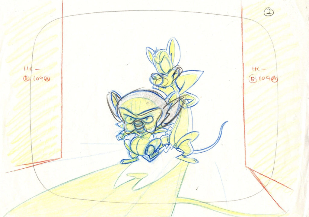 Animaniacs Original Production Drawing: Pinky And Brain - Choice Fine Art