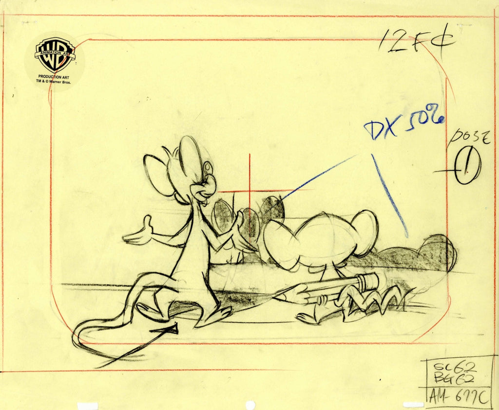 Animaniacs Original Production Drawing: Pinky And Brain - Choice Fine Art