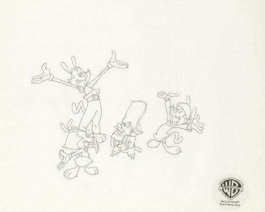 Animaniacs Original Production Drawing: Yakko, Wakko, and Dot - Choice Fine Art