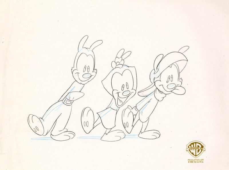 Animaniacs Original Production Drawing: Yakko, Wakko, and Dot - Choice Fine Art