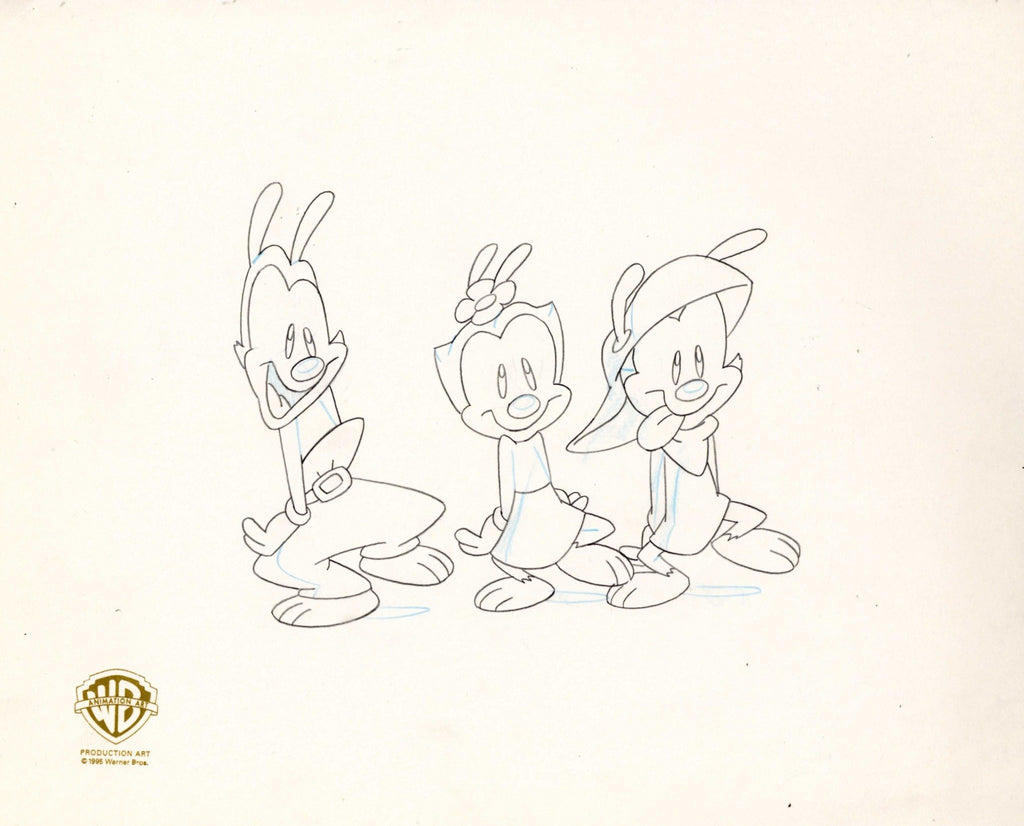 Animaniacs Original Production Drawing: Yakko, Wakko, and Dot - Choice Fine Art