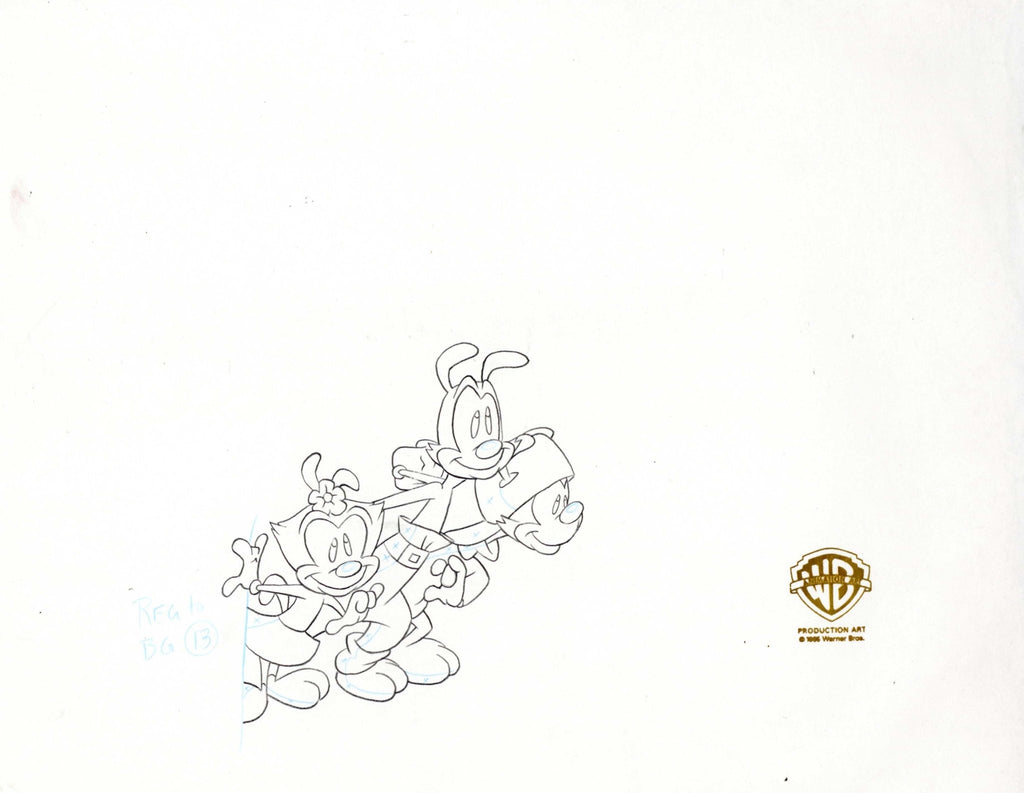 Animaniacs Original Production Drawing: Yakko, Wakko, and Dot - Choice Fine Art