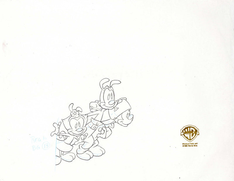 Animaniacs Original Production Drawing: Yakko, Wakko, and Dot - Choice Fine Art