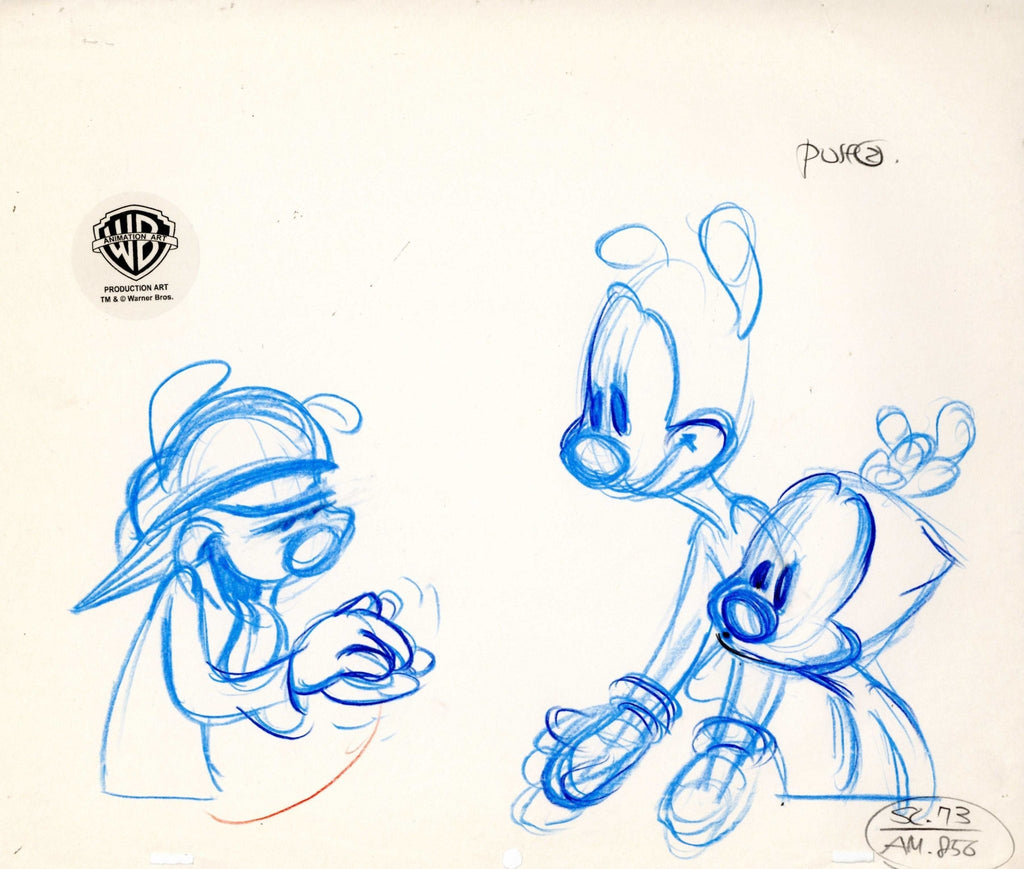 Animaniacs Original Production Drawing: Yakko, Wakko, and Dot - Choice Fine Art