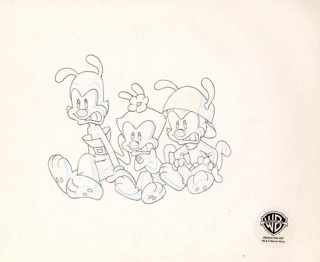 Animaniacs Original Production Drawing: Yakko, Wakko, and Dot - Choice Fine Art