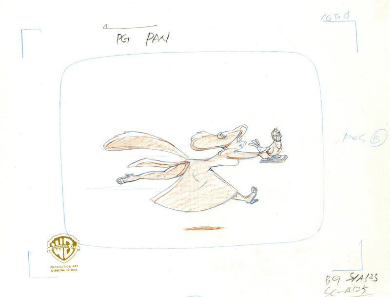 Animaniacs Original Production Layout Drawing: Minerva - Choice Fine Art