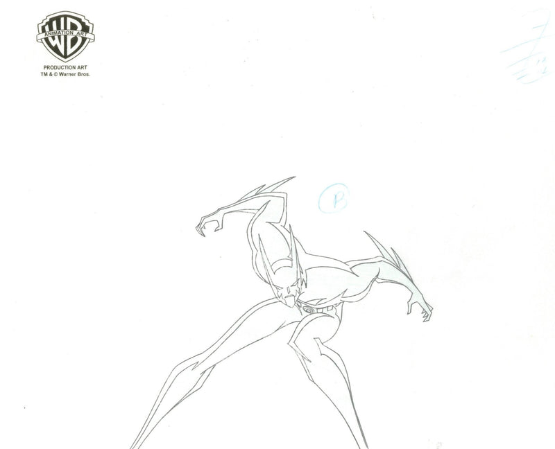 Batman Beyond Original Production Cel with Matching Drawing: Batman - Choice Fine Art