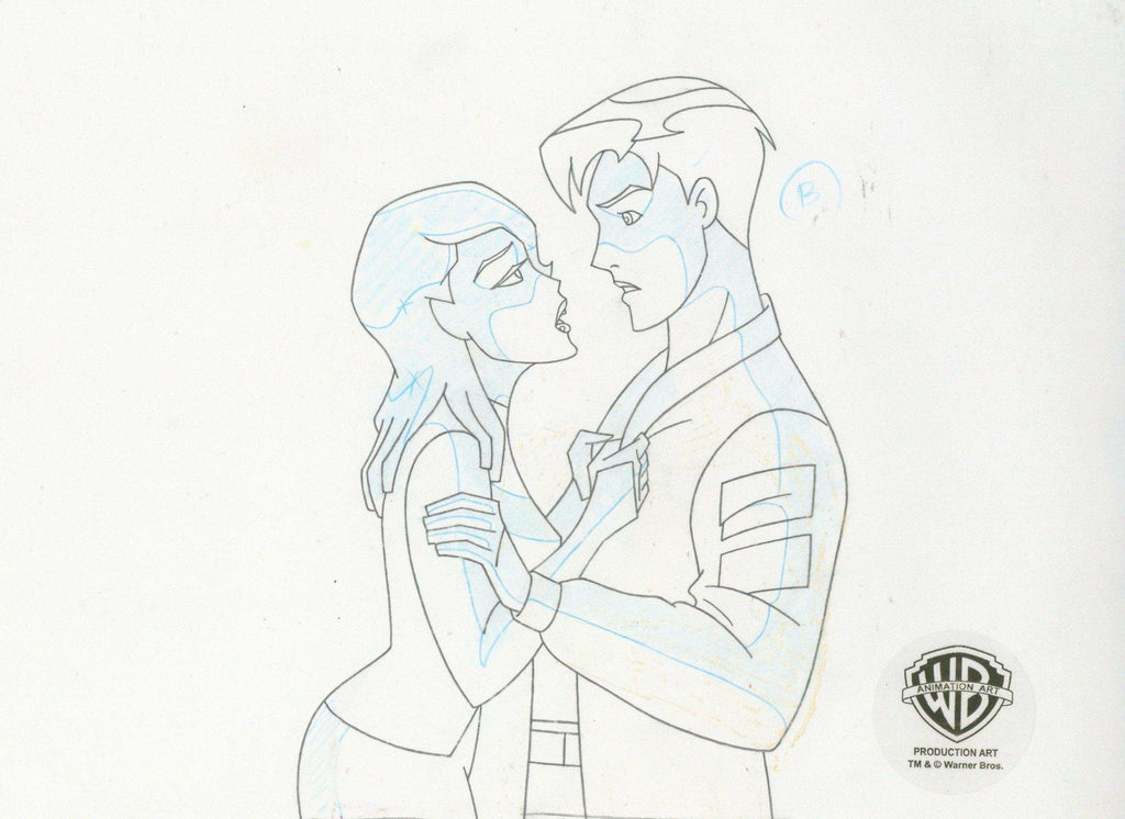 Batman Beyond Original Production Drawing: Terry McGinnis and Melanie Walker - Choice Fine Art