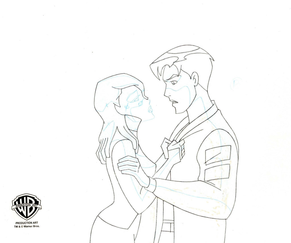 Batman Beyond Original Production Drawing: Terry McGinnis and Melanie Walker - Choice Fine Art