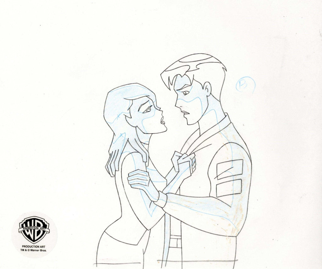 Batman Beyond Original Production Drawing: Terry McGinnis and Melanie Walker - Choice Fine Art