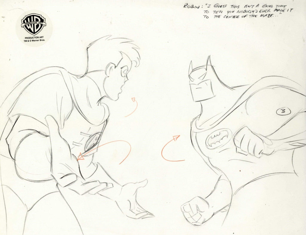 Batman Original Production Drawing: Batman and Robin - Choice Fine Art