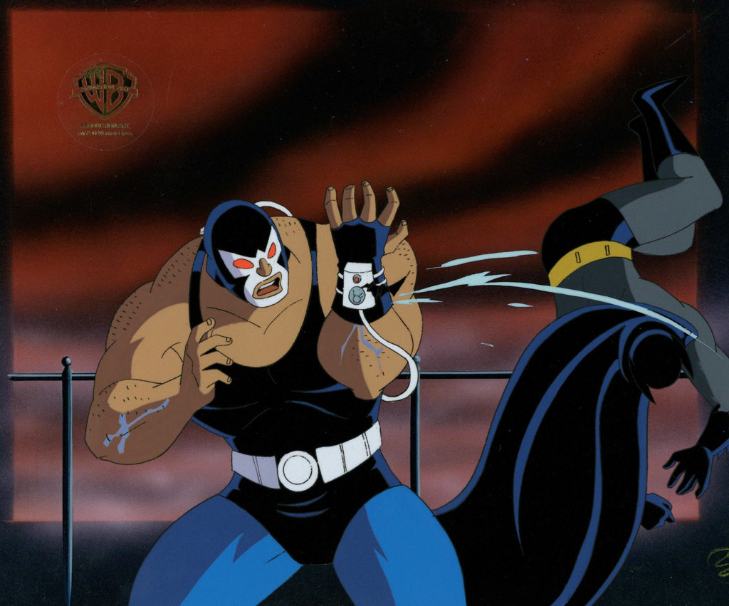 Batman The Animated Series Original Production Cel: Batman and Bane - Choice Fine Art