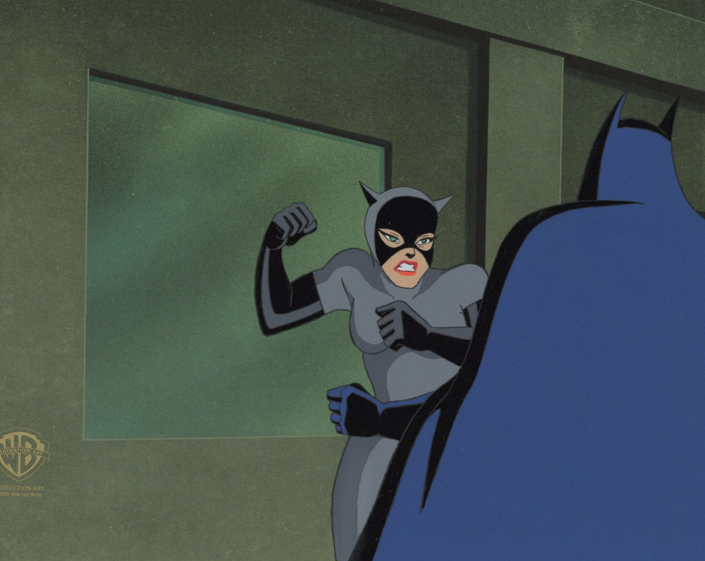 Batman The Animated Series Original Production Cel: Catwoman and Batman - Choice Fine Art