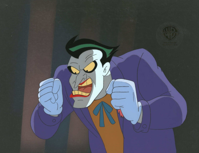 Batman The Animated Series Original Production Cel on Original Background: Joker - Choice Fine Art