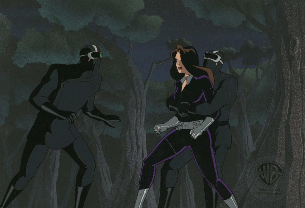 Batman The Animated Series Original Production Cel On Original Background: Talia Al Ghul - Choice Fine Art