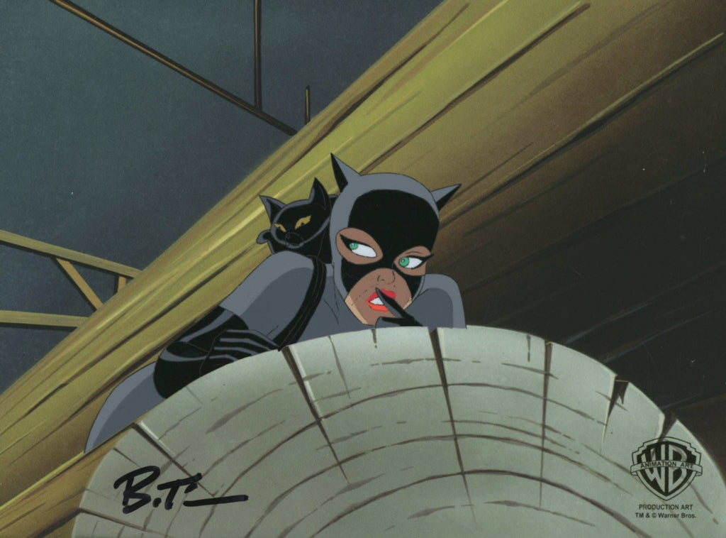 Batman The Animated Series Original Production Cel Signed by Bruce Timm: Catwoman - Choice Fine Art