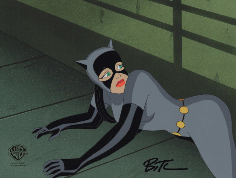 Batman The Animated Series Original Production Cel signed by Bruce Timm: Catwoman - Choice Fine Art