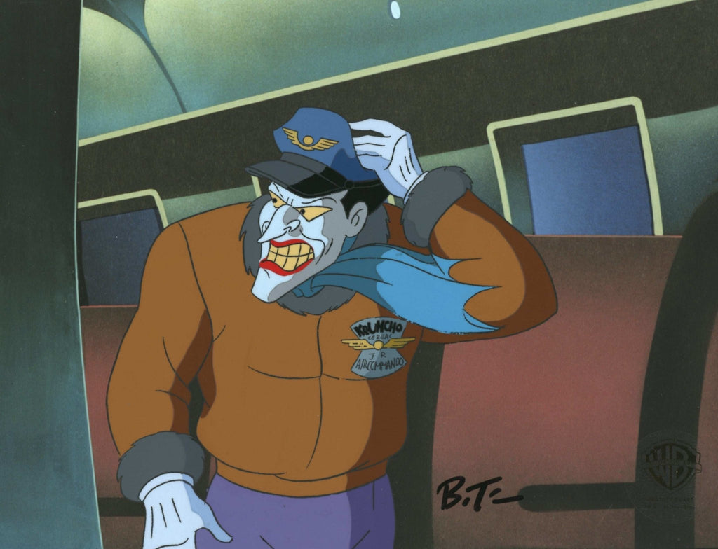 Batman The Animated Series Original Production Cel Signed by Bruce Timm: Joker - Choice Fine Art