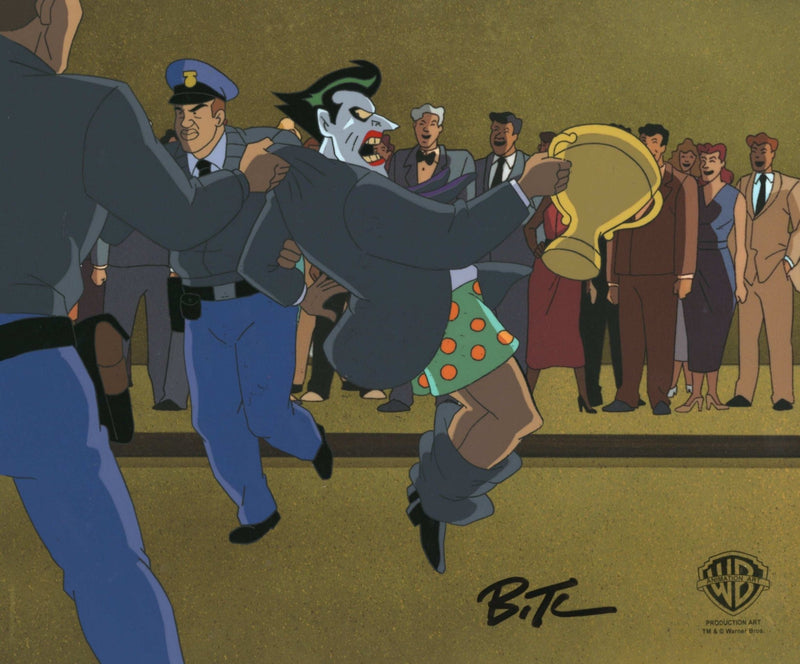 Batman The Animated Series Original Production Cel Signed by Bruce Timm: Joker - Choice Fine Art