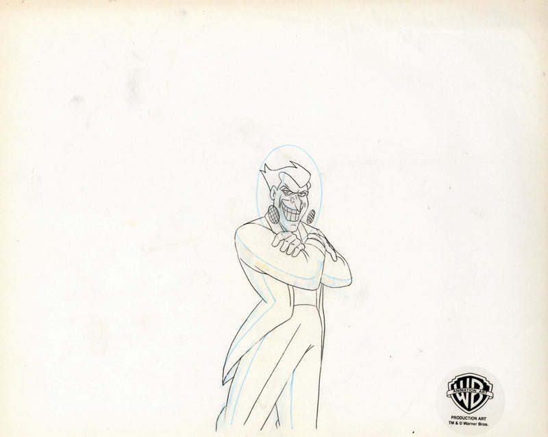 Batman The Animated Series Original Production Cel with Matching Drawing: Joker - Choice Fine Art