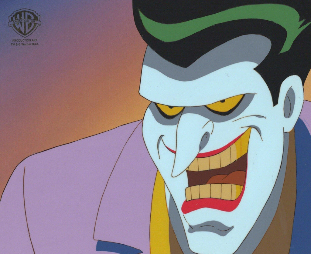 Batman The Animated Series Original Production Cel with Matching Drawing: Joker - Choice Fine Art